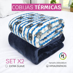 Cobijas Térmicas Set x 2