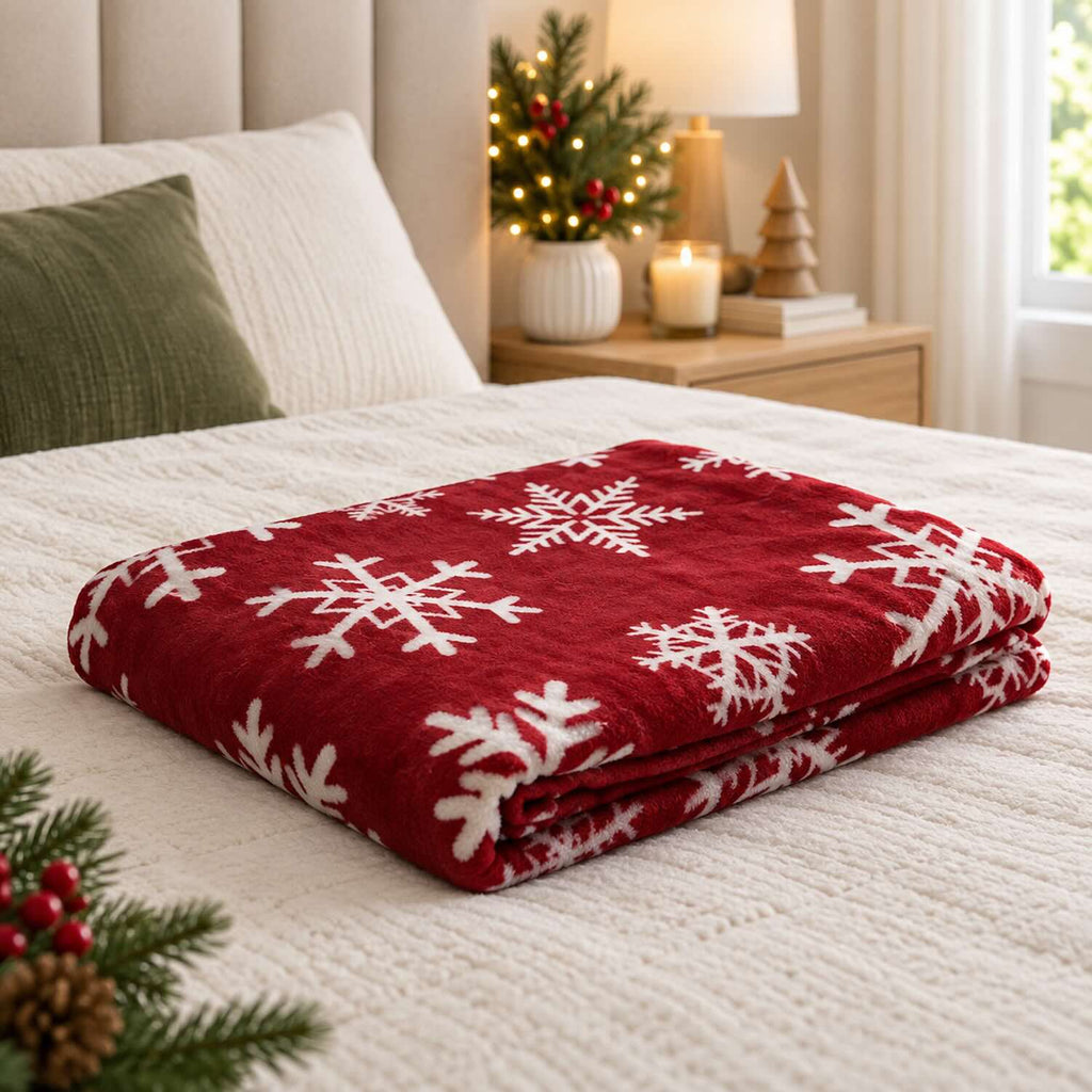 Cobija Térmica Navideña 200x180 cm Suave y Calientica 🎄