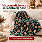 Cobija Térmica Navideña 200x180 cm Suave y Calientica 🎄