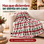 Cobija Térmica Navideña 200x180 cm Suave y Calientica 🎄