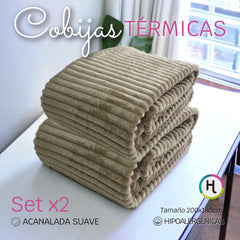 Cobijas Térmicas Set x 2