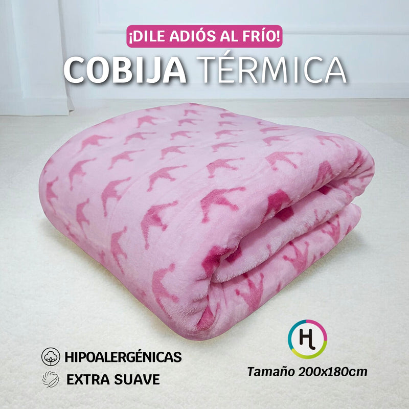 Cobija Térmica Estampada y Unicolor