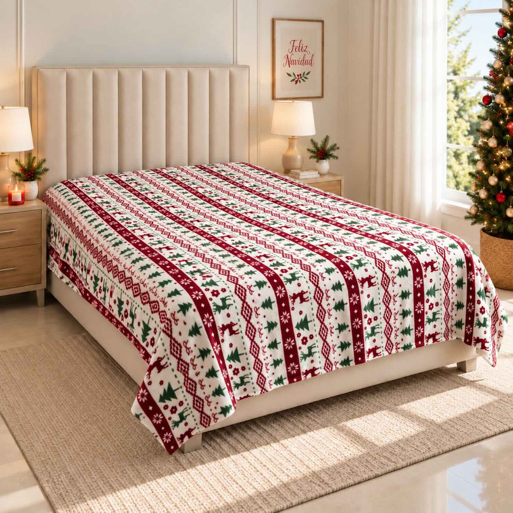 Cobija Térmica Navideña 200x180 cm | Edición Especial 🎄