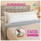 Almohada Extra Grande 135x50cm Blanco