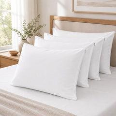 Fundas de Almohada Tela 100% Algodón de 400 Hilos con Antifluido 70x50cm