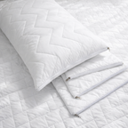 Set x 2 Protectores De Almohada Acolchado 135x50 Con Cierre