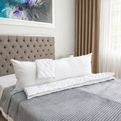 Set x 2 Protectores De Almohada Acolchado 135x50 Con Cierre