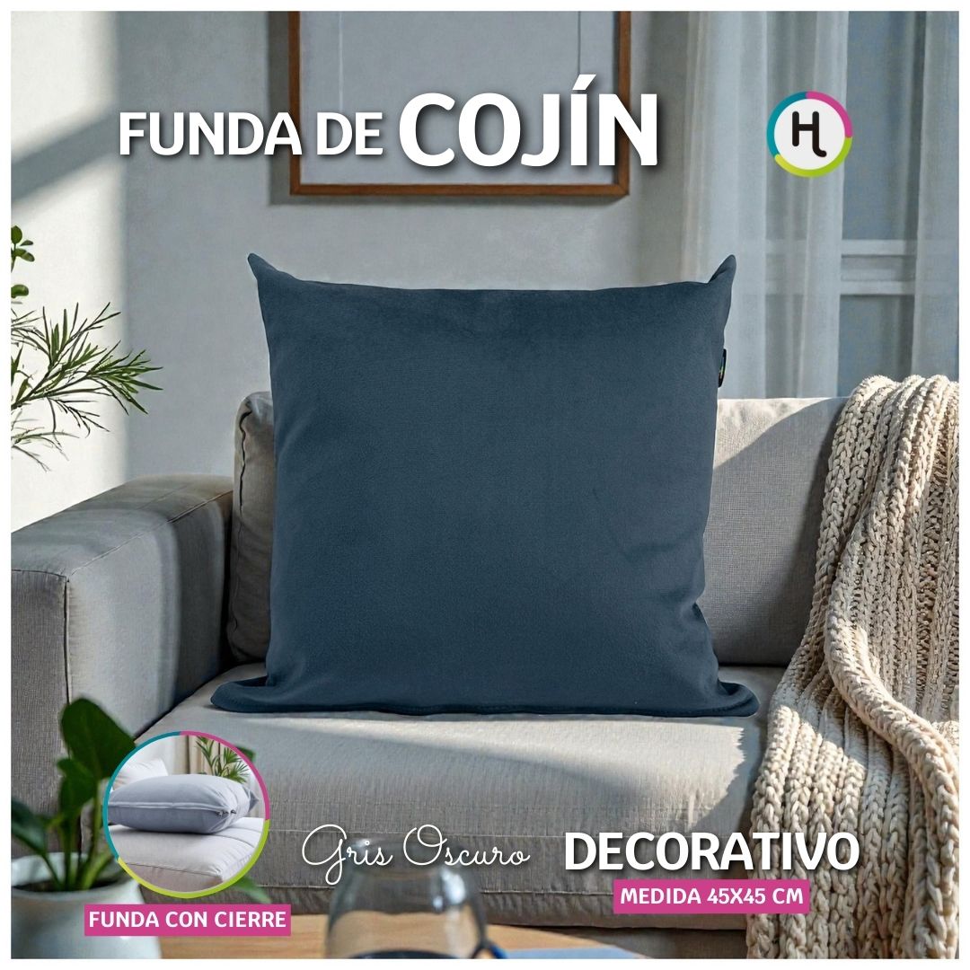 Fundas de cojines decorativas 45x45cm Pet Friendly – Estilo y Resistencia