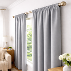 Cortinas 100% Blackout Gris Oscuro – Privacidad Total - 270x220cm