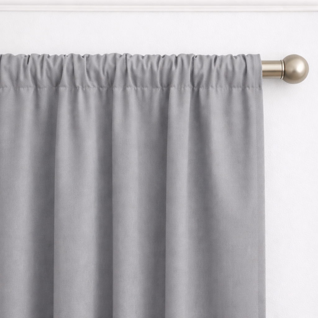 Cortinas 100% Blackout Gris Oscuro – Privacidad Total - 270x220cm