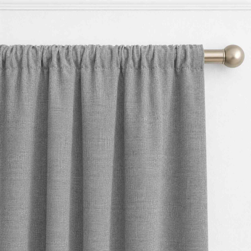 Cortinas 100% Blackout Gris Oscuro Jaspe – Privacidad Total - 270x220cm