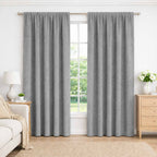 Cortinas 100% Blackout Gris Oscuro Jaspe – Privacidad Total - 270x220cm