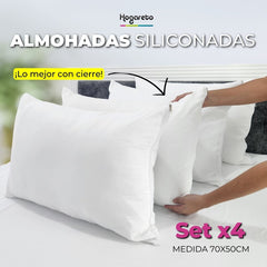 ¡PRECIO ESPECIAL! Lleva 4 almohadas funda con cierre 70X50cm