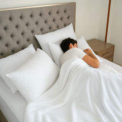 Almohadas Hoteleras - Acolchadas Fibra 100% Algodón Siliconado