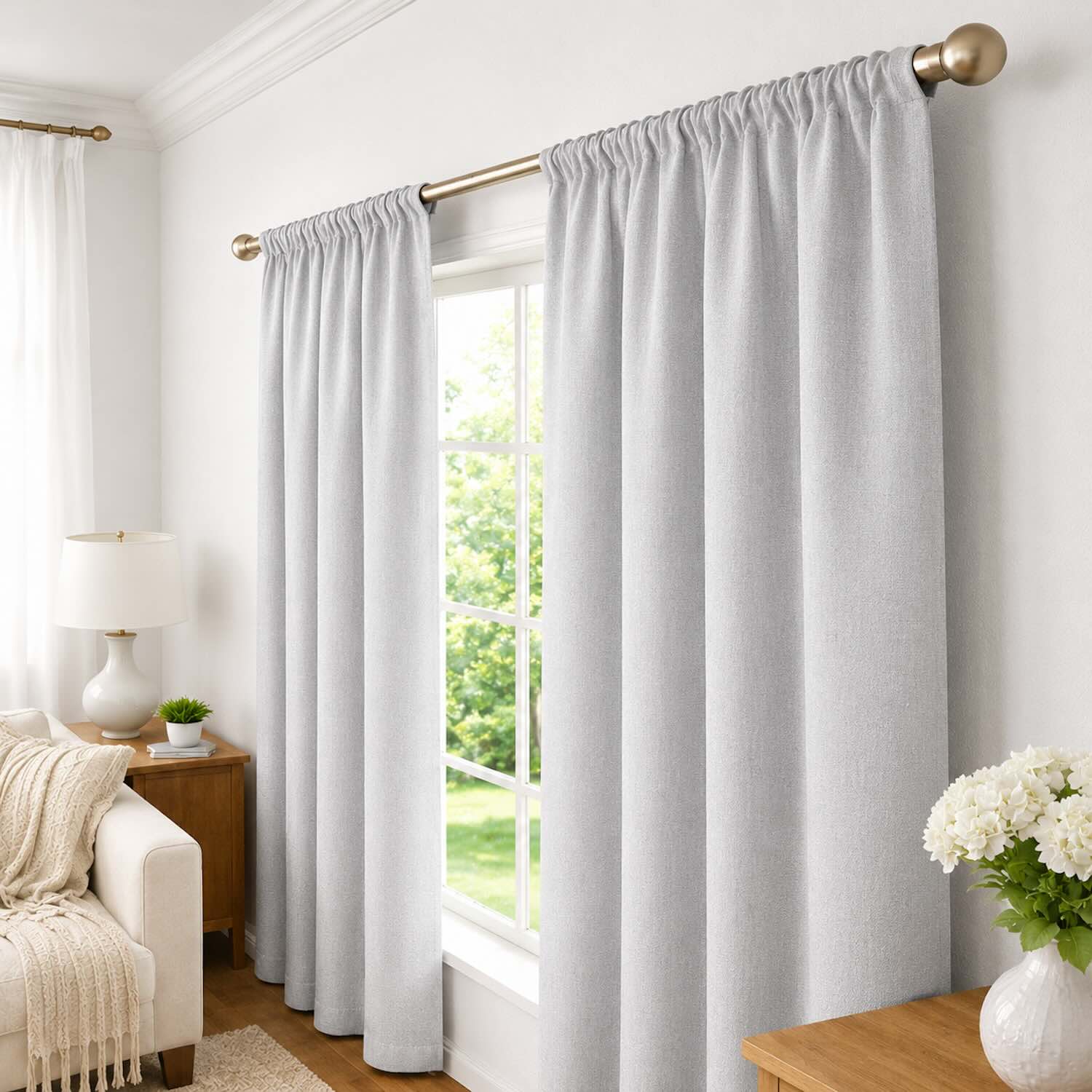 Cortinas 100% Blackout Marfil Jaspe – Privacidad Total - 270x220cm