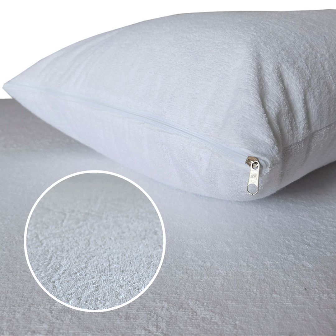 Protector de Colchón Impermeable Blanco + Protector de almohadas