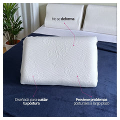 Almohada Ortopédica Plana Memory Foam