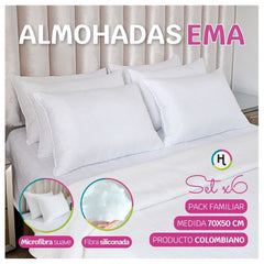 Almohadas EMA 70x50 - Pack Familiar