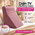 Cojín TV Triangular Memory Foam Espuma Indeformable De Alta Duración