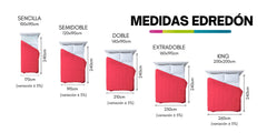 Edredón Unifaz Gris