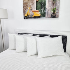 4 almohadas acolchadas 65X45cm Blancas o de Colores