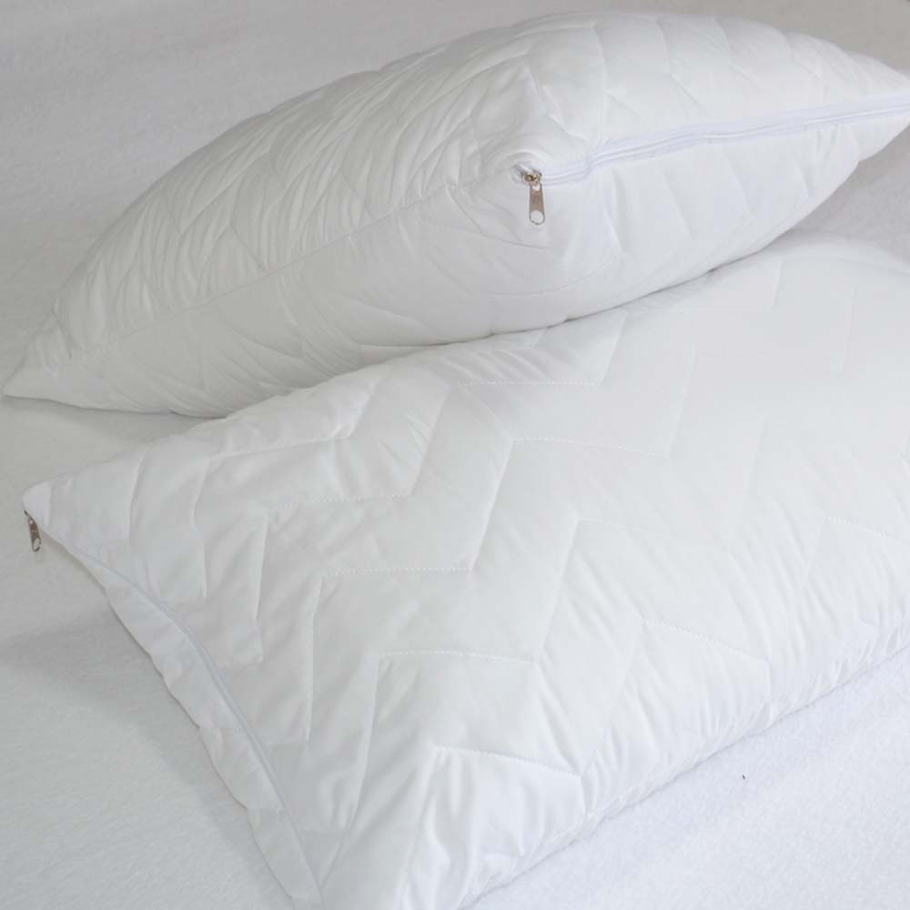 Almohadas Hoteleras Funda Con Cierre - Fibra 100% Algodón Siliconado