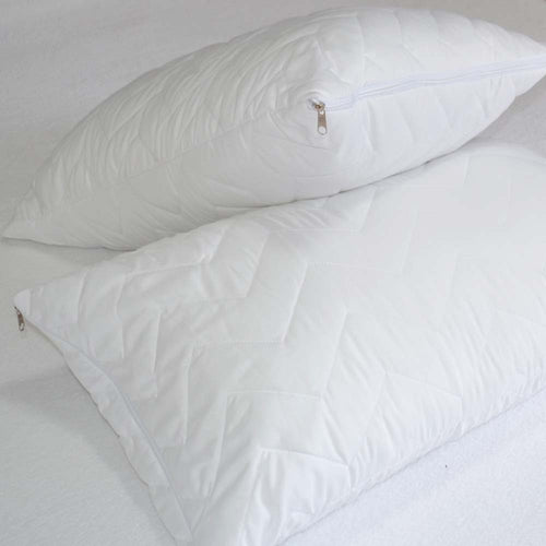 Almohadas Hoteleras Funda Con Cierre - Fibra 100% Algodón Siliconado